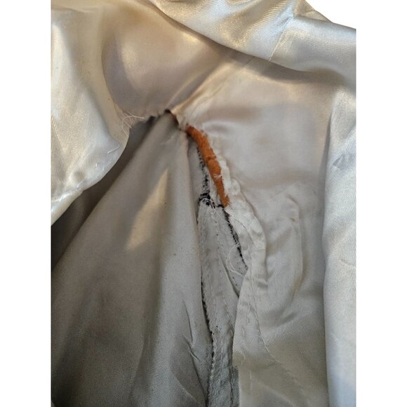 Vintage Orna Farho Black Lace Overlay Single Button Blazer Jacket Women Size T38 - Picture 12 of 16